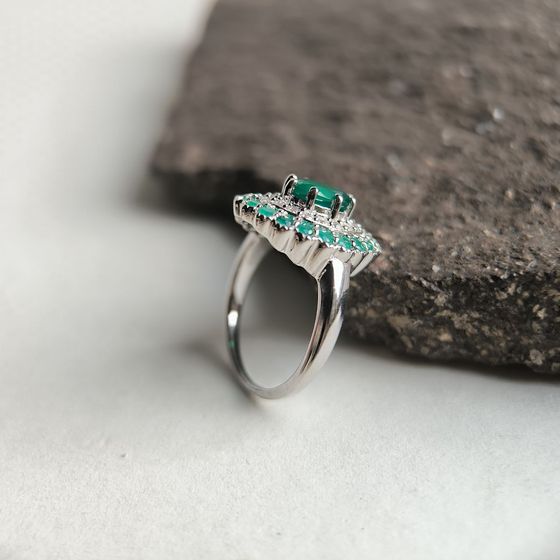 Срібна каблучка з агатом 2.228ct