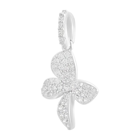 Срібна підвіска з фіанітами