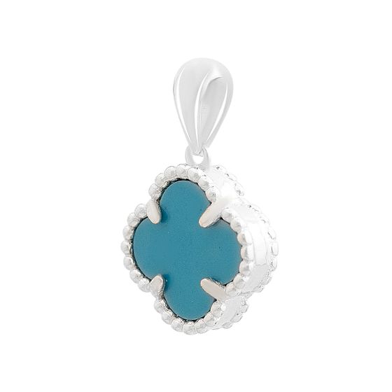 Silver pendant with turquoise