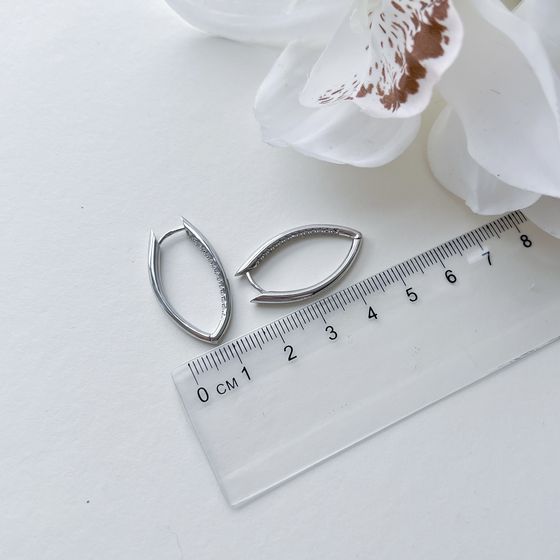 Срібні сережки без каменів