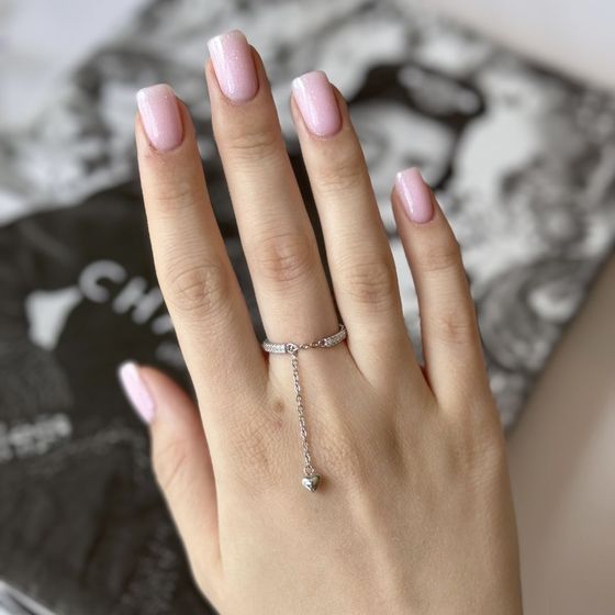 Silver Ring with Fianites