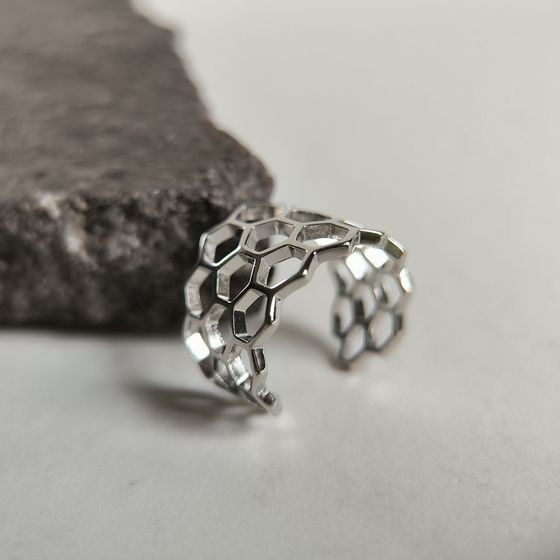 Silver ring without stones