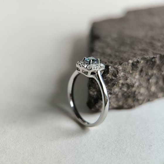 Срібна каблучка з містик топазом 0.358ct