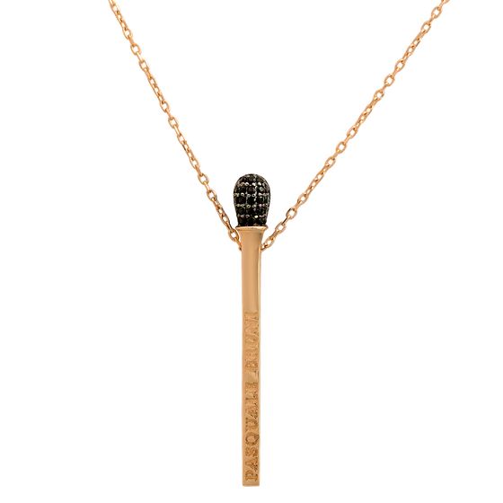 Золотое колье с фианитами 0.26ct