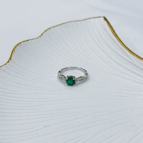 Срібна каблучка з агатом 1,085 карата