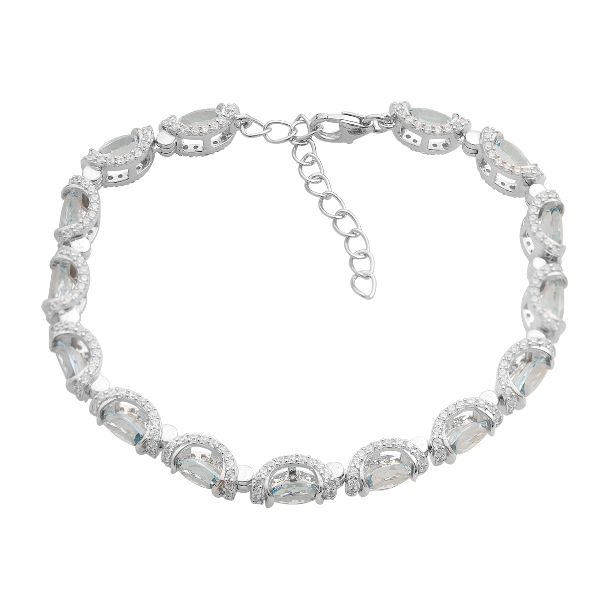 Срібний браслет з топазом 11.335ct