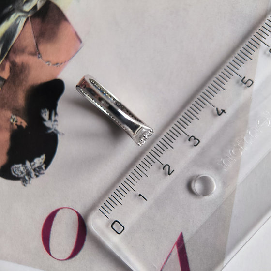 Срібне кільце з сапфіром nano 1.213ct