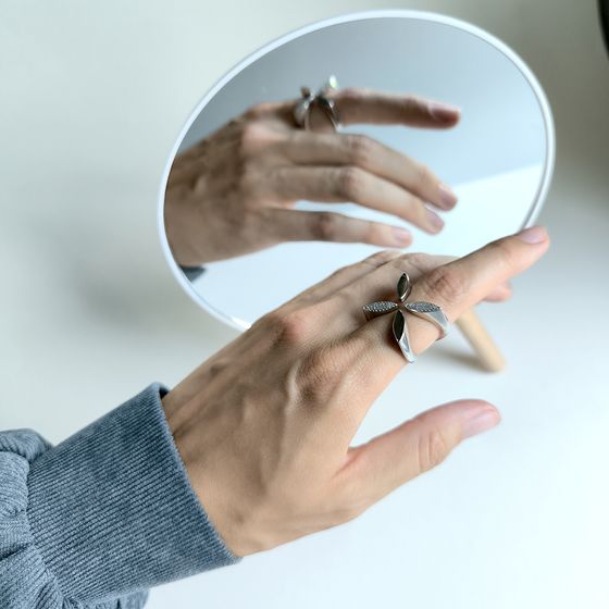 Silver Ring with Fianites