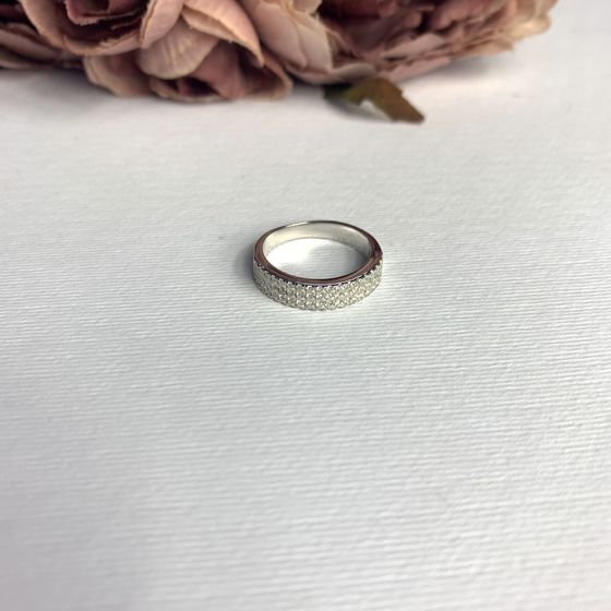 Silver Ring with Fianites