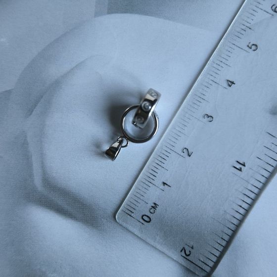 Срібна підвіска з фіанітами