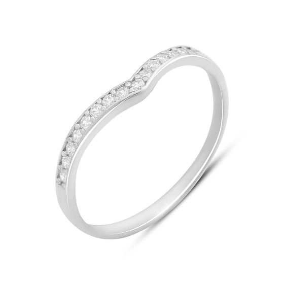 Серебряное кольцо с фианитами