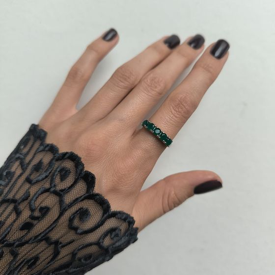 Срібна каблучка з агатом 1.1ct
