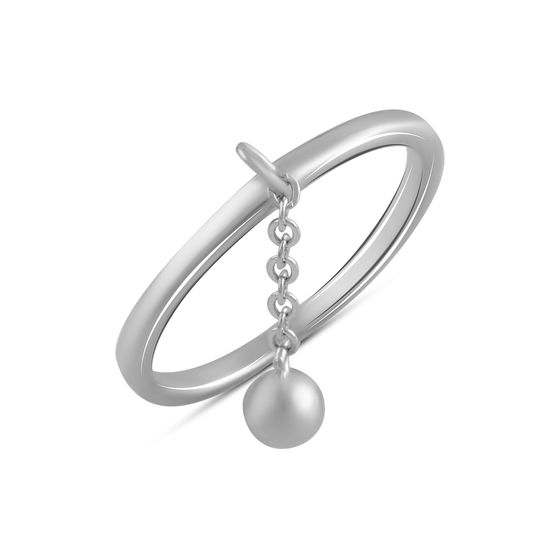 Silver ring without stones