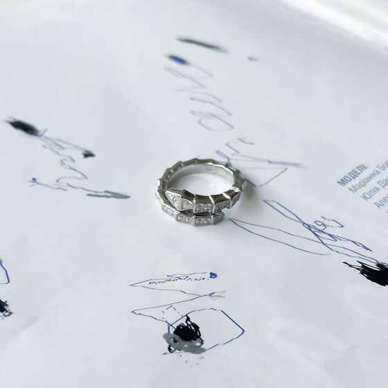 Silver Ring with Fianites