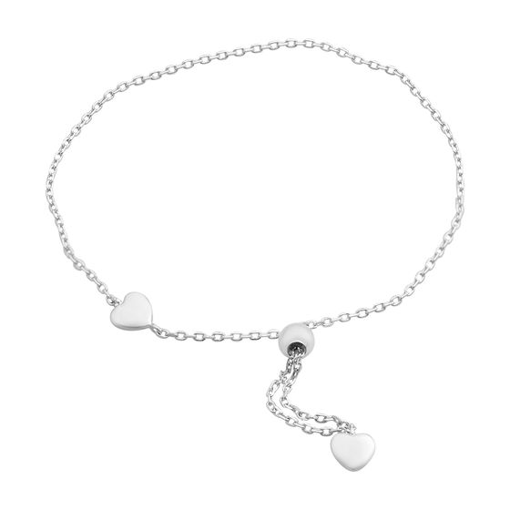 Silver bracelet without stones