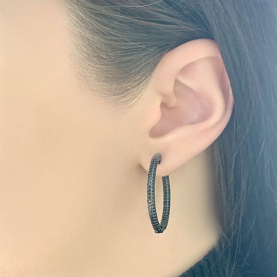 Срібні сережки з фіанітами