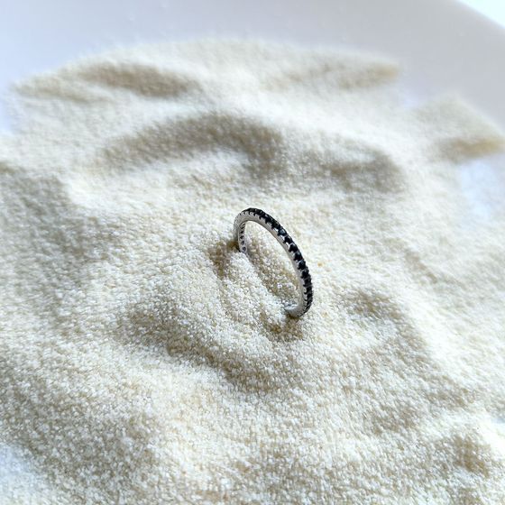 Silver Ring with Fianites