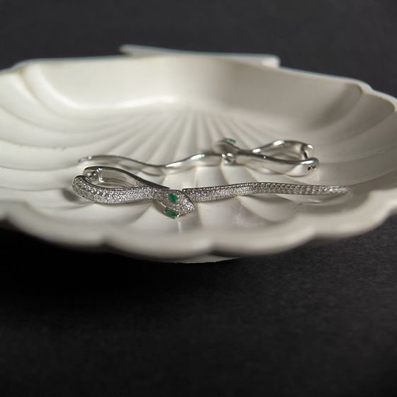 Срібні сережки з фіанітами