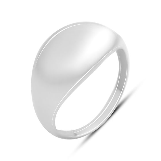 Silver ring without stones
