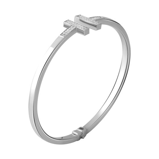 Золотий браслет з фіанітами 0.5ct