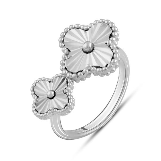 Silver ring without stones