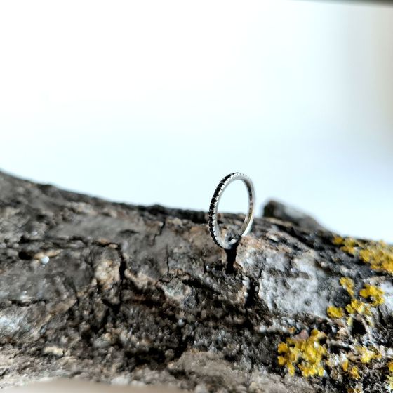 Silver Ring with Fianites