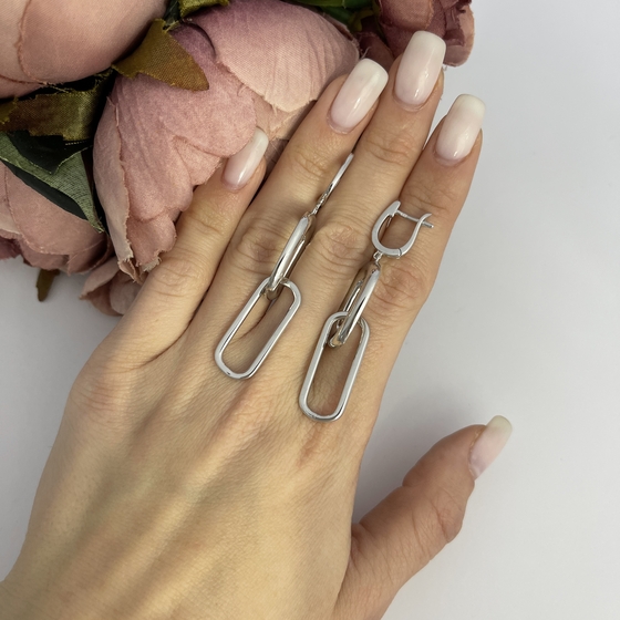 Срібні сережки без каменів