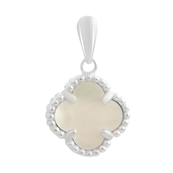 Silver pendant with mother-of-pearl