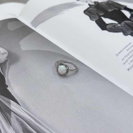 Срібна каблучка з опалом 0.906ct