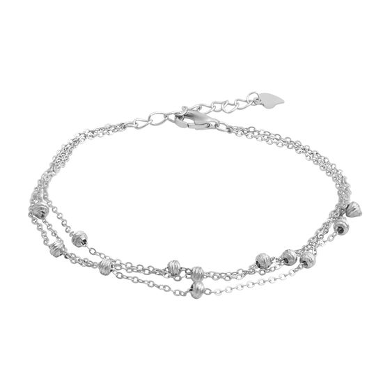 Silver bracelet without stones