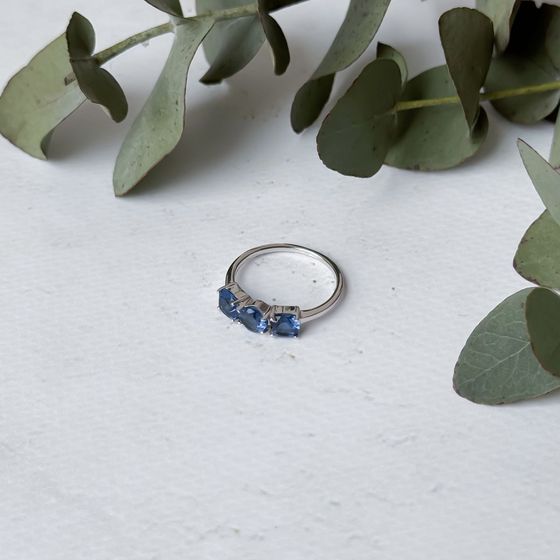 Серебряное кольцо с танзанитом nano 1.477ct