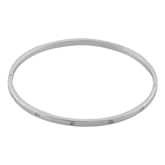 Silver bracelet without stones