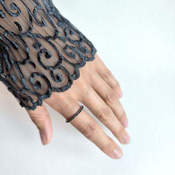 Silver Ring with Fianites