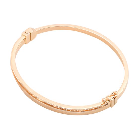 Золотий браслет з фіанітами 0.62ct