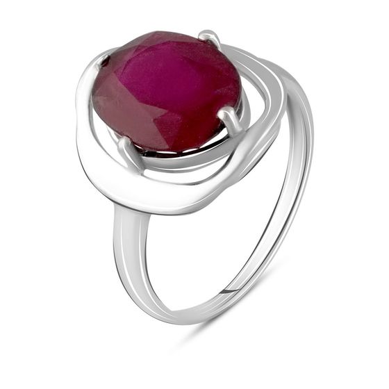 Серебряное кольцо с рубином 6.658ct