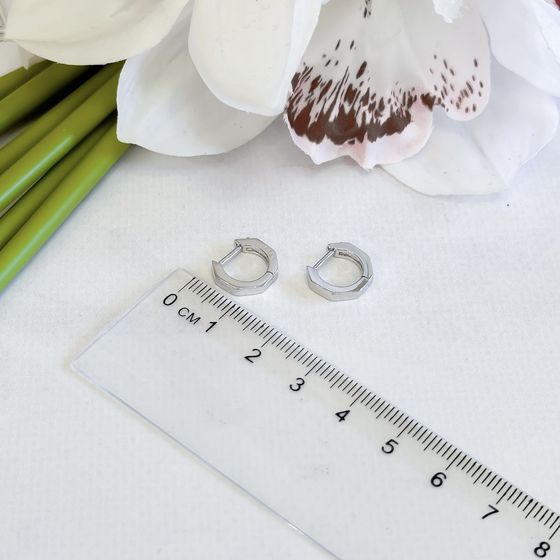 Срібні сережки без каменів