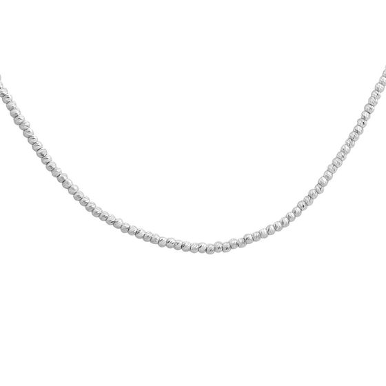 A gold necklace without stones