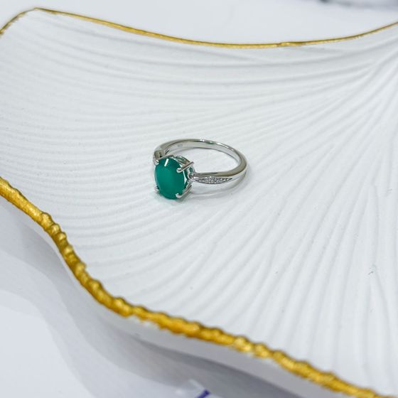 Срібна каблучка з агатом 2,323 карата