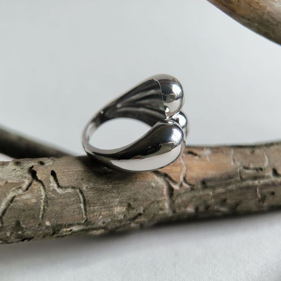 Silver ring without stones