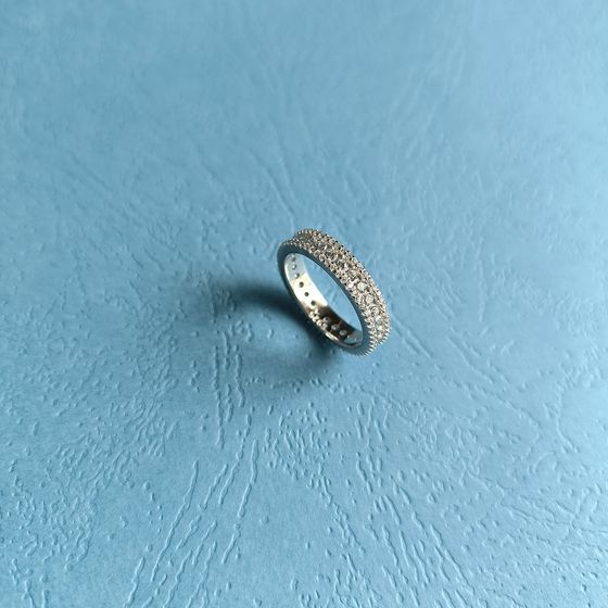 Silver Ring with Fianites