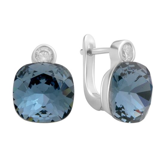 Срібні сережки з фіанітами