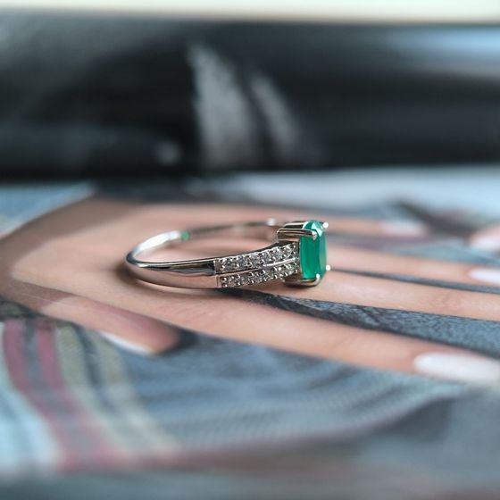 Срібна каблучка з агатом 1.027ct