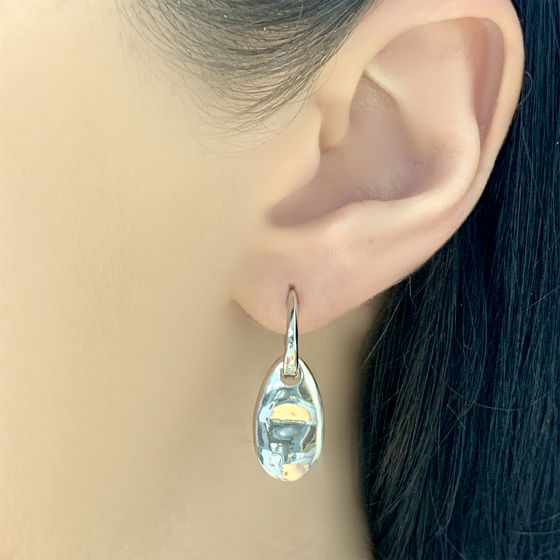 Silver Earrings with Fianites