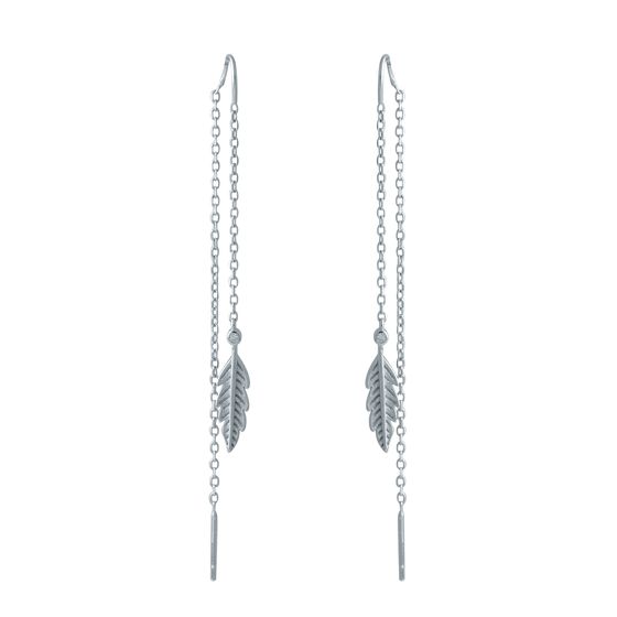 Срібні сережки з фіанітами