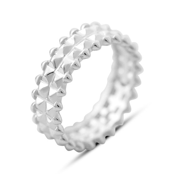 Silver ring without stones