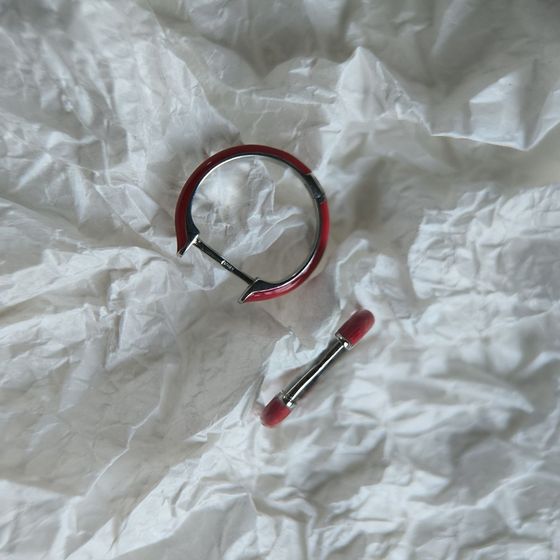 Срібні сережки з фіанітами, емаллю