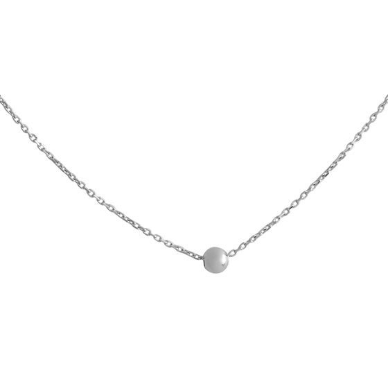 A gold necklace without stones