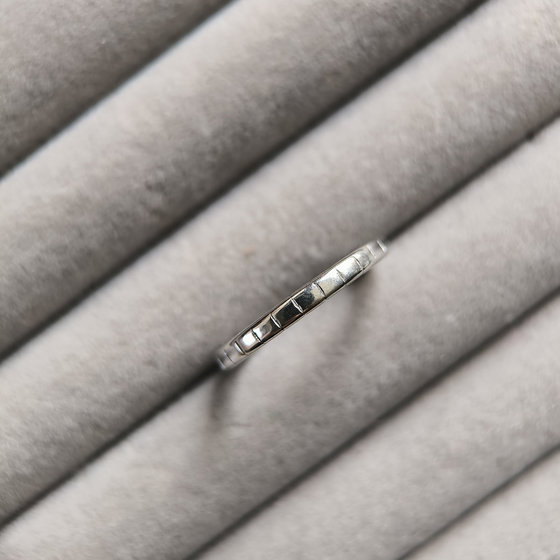 Silver ring without stones