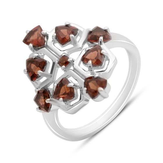 Срібна каблучка з гранатом 2,325 карата