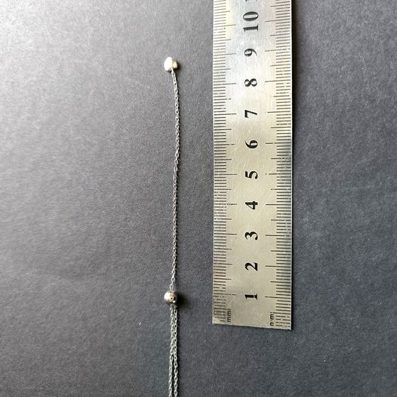 Silver necklace without stones